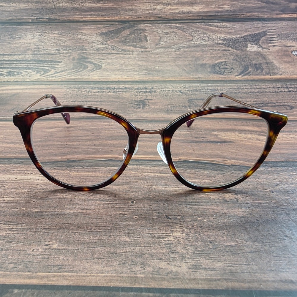 Hard Candy HC57 Cat Eye Eyeglasses Tortoise Gold Purple 51-19-140 FRAMES ONLY